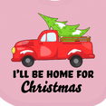 thumbnail image 4 of Inktastic I'll Be Home for Christmas Truck with Tree Boys or Girls Baby Bib, 4 of 4