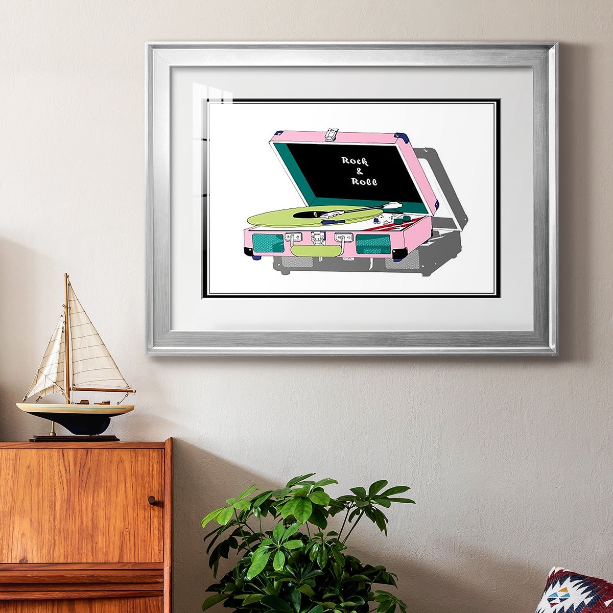 Record Shop I Premium Framed Print - Ready to Hang