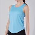thumbnail image 6 of ClodeEU Women's Breathable Tank Top ,Casual Crewneck Loose Fit Sleeveless Vest for Workout Sky Blue,Womens Plus L, 6 of 6