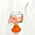 thumbnail image 5 of Colorful Halloween Glass Cup with Straw - Unique Transparent Drinking Glass for Parties and Celebrations, 5 of 5