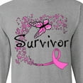 thumbnail image 4 of Inktastic Breast Cancer Survivor-butterfly Ribbon Long Sleeve T-Shirt, 4 of 5