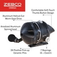 thumbnail image 4 of Zebco ZO3PRO Omega Pro Spincast Reel, Ambi, 6BB + Clutch, 3.4:1 Ratio, 4 of 5
