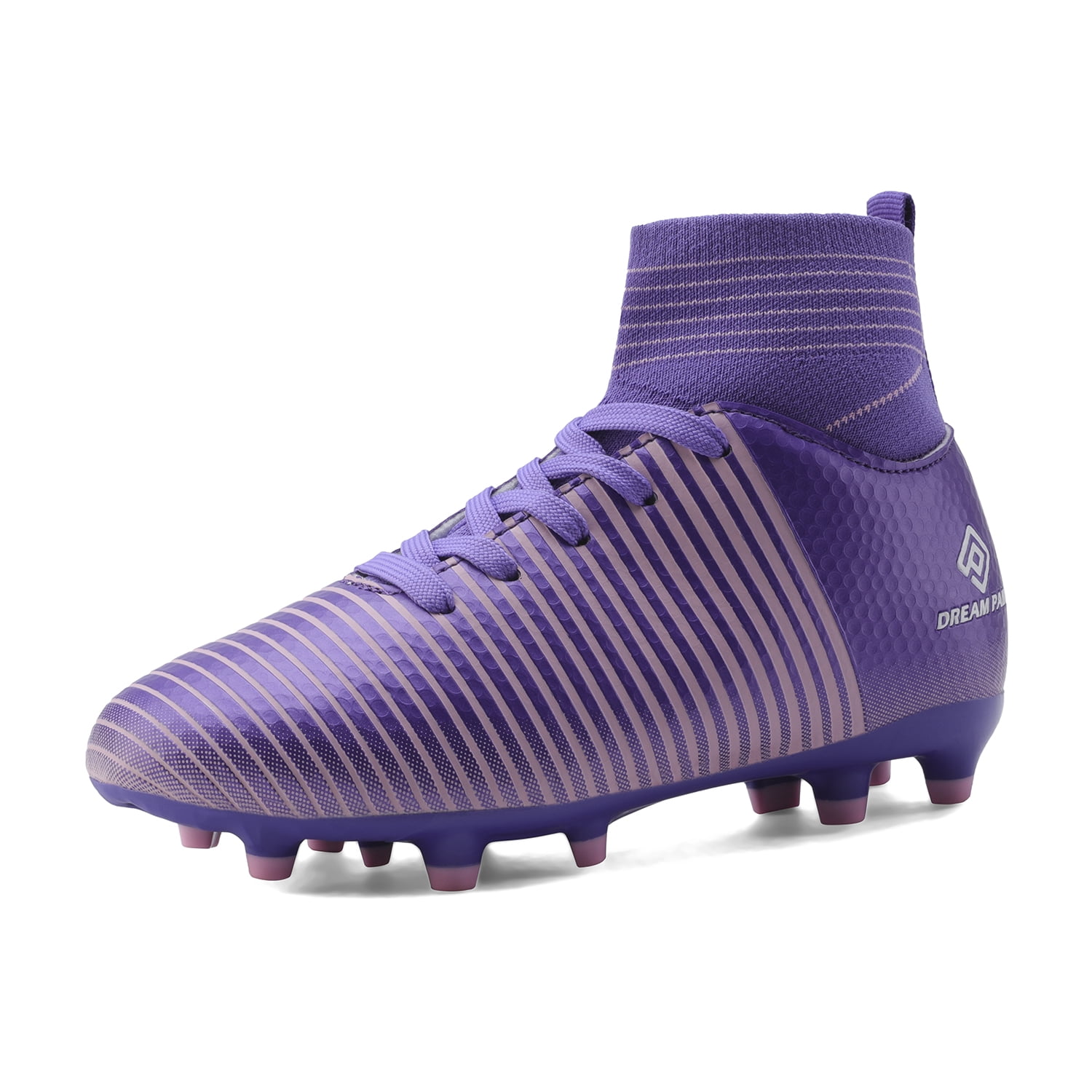 kids purple soccer cleats