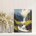 thumbnail image 2 of Mountain Waterfall Canvas Print/Wall Art， Suitable for Living Room， Bedroom， Office， Bathroom， and Hotel Decoration, 2 of 8