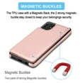 thumbnail image 3 of Galaxy A71 4G Case, Samsung Galaxy A71 4G Wallet Case, Takfox Shockproof PU Leather Case w/ Card Pockets 3 Cards Slots Cash ID Credit Card Magnetic Flip Phone Cases Hard Cover Kickstand, Rose Gold, 3 of 7