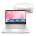 thumbnail image 1 of Combo Laptop HP 14" DQ6011DX Intel Procesador N150 4GB 128GB Oro Rosa + Impresora HP, 1 of 6