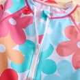 thumbnail image 6 of Tiijoy Toddler Girls Long Sleeve Floral Print Rash Guard One-Piece Swimsuit Bathing Suit, 6 of 8