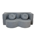 thumbnail image 1 of Sofá Cama De Espuma Sellada Al Vacío 2 Plazas Japandi Kanso Light Grey, 1 of 6