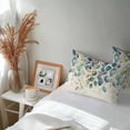 thumbnail image 6 of Lumbar Pillow Covers 20x12 Inch Set of 2, Blue Teal Botanical Waterproof Outdoor Pillow Covers, Weeping Fall Eucalyptus Leaves Rustic Decorative Cushion Pillowcases for Couch, Sofa, Bed, Patio, 6 of 9