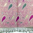 thumbnail image 3 of Silver Fever Jacquard Teardrop Twist Rich Double Sided Pashmina Shawl Scarf, 3 of 3