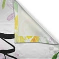 thumbnail image 3 of Ambesonne Lifestyle Kitchen Curtains, Floral Violets Bloom, 55"x39", Purple and Yellow, 3 of 3