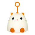 thumbnail image 2 of Callipe Egg Washer Cartoon Cat Shape Hanging Ring Silicone Brush High Elasticity Small Egg Brush Compact Egg Cleaning Tool, 2 of 8