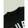 thumbnail image 5 of Bagilaanoe 2pcs Toddler Baby Boy Short Pants Set Short Sleeve Letter Print T-Shirt Tops + Shorts 6M 12M 18M 24M 3T Kids Casual Summer Outfits, 5 of 9
