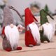 thumbnail image 4 of De pie sin rostro Santa muñeca de juguete árbol de Navidad gnomo de Navidad vaso colgante asistente ventana de espectáculo regalo de vacaciones rojo + gris + verde Advancent ZHF0244, 4 of 7