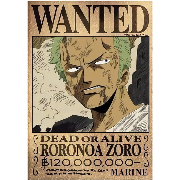 FFIY One Piece Roronoa Zoro Posters Japan Anime Metel Tin Signs