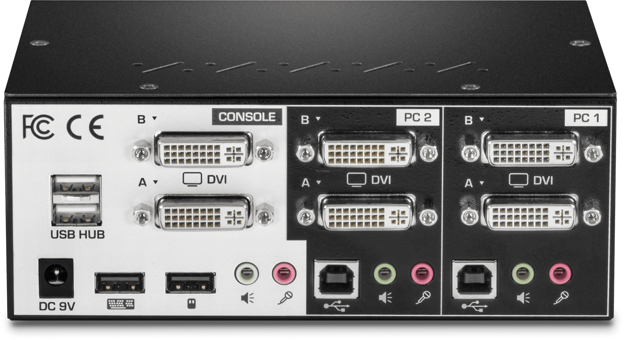 TRENDnet TK-232DV 2-Port Dual Monitor DVI KVM Switch