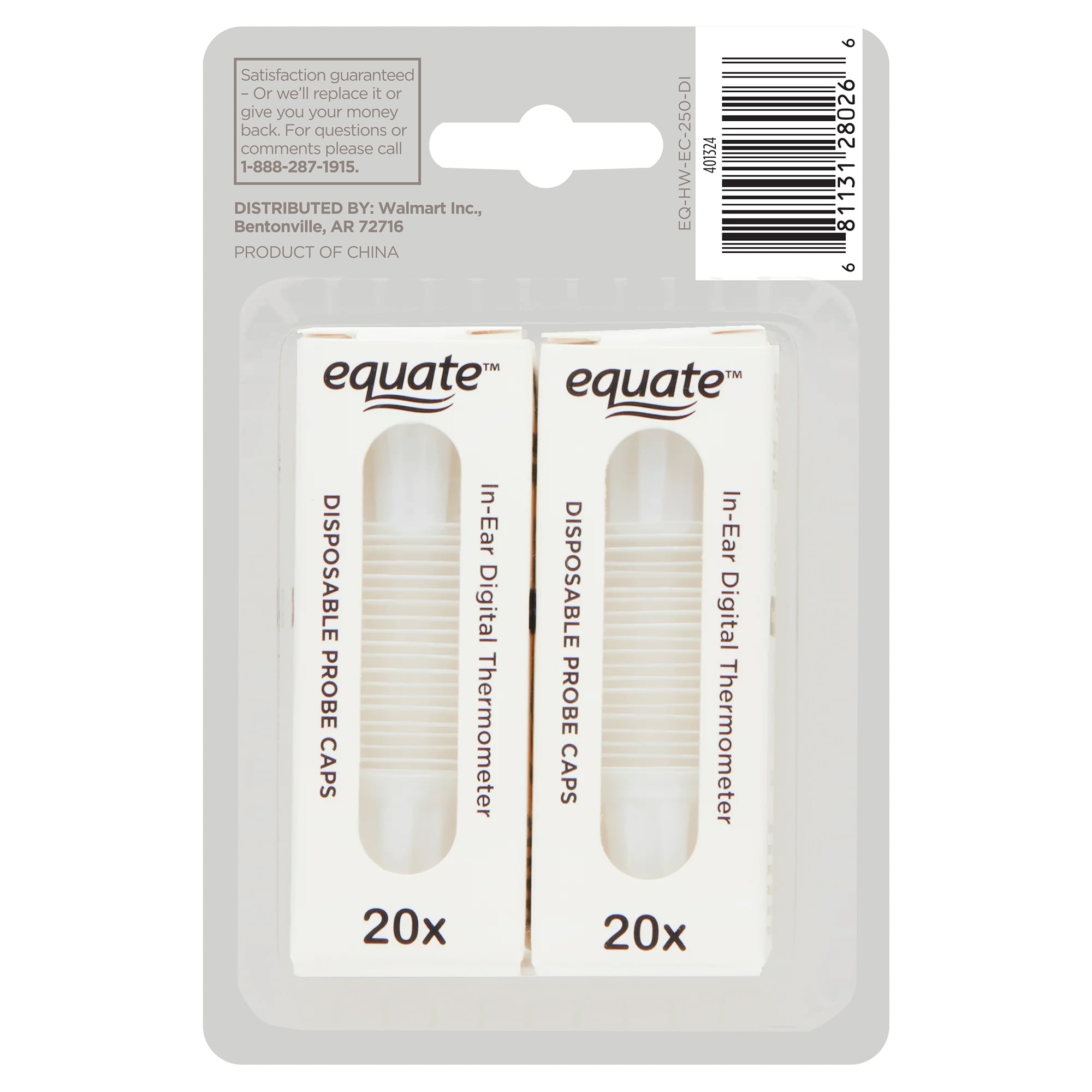 Equate Digital Thermometer Disposable Probe Caps, 40 Count