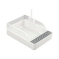 thumbnail image 1 of Caja de arena para gatos, arenero, inodoro para mascotas, arenero para gatos, bandeja de arena para mascotas para gatitos Blanco S, 1 of 9