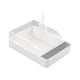 thumbnail image 1 of Caja de arena para gatos, arenero, inodoro para mascotas, arenero para gatos, bandeja de arena para mascotas para gatitos Blanco S, 1 of 9