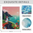 thumbnail image 3 of Diamond Art Kit for Adults, Lighthouse Coastal Sunset Scene Diamond Painting for Adults Beginners, 5D DIY Diamond Art Painting Kits, Colorful Diamond Painting Craft for Home Decor 12x16, 3 of 7