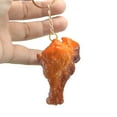 thumbnail image 7 of Realistic BBQ Food Keychain Set Grilled Chicken Wing Sausage Charm, 7 of 7