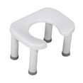 thumbnail image 2 of DOLITY Toilet Stool Easy Storage Squatting Potty Heavy Duty Portable Bathroom Stool White L, 2 of 9