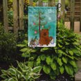 thumbnail image 2 of Caroline's Treasures BB4267GF Merry Christmas Tree Chow Chow Red Flag Garden Size , Small, multicolor, 2 of 2
