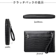 thumbnail image 3 of FSD.WG Bolso Grande para Hombre Clutch - Bolso de Mano de Gran Capacidad de Cuero de Grano Completo Casual de Negocios (12 Pulgadas), 3 of 6