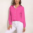 thumbnail image 3 of Brilliant Rose Long Sleeve Blouse Woman Streetwear Casual Shirts Summer Oversize Woman Streetwear Clothing Birthday Present, 3 of 7