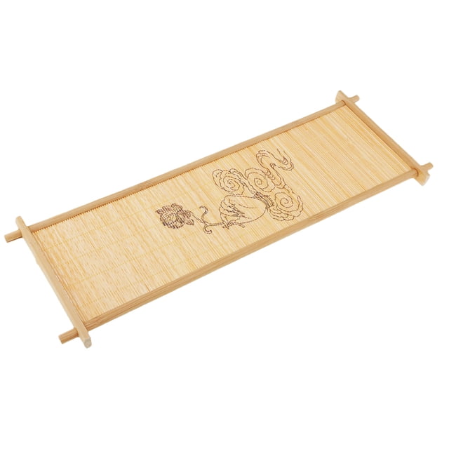 Bandeja de Servicio de de Rectangur de Bambú, Bandeja de de Servicio Clásico Chino, Bandeja de Almacenamiento para Tazas de Baoblaze Bandeja de té de bambú