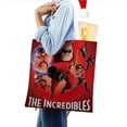 thumbnail image 4 of The Incredibles Bolso de tela con estampado de lienzo para mujer, bolsa de compras reutilizable y estética, con cremallera interior, regalo para mujer,38*45cm., 4 of 6