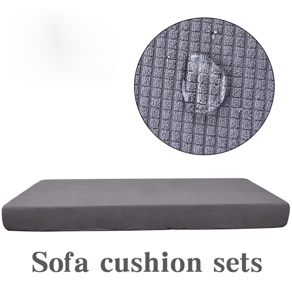 1-4Seats Waterproof Sofa Seat Cushion Cover Couch Stretchy Slipcovers Protector 