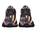 thumbnail image 5 of Black And Silver Labrador Retriever American Flag Patriot Shoes Women's Fashion Sneakers Tennis Running Shoes for Men Women Black Size 6, 5 of 7