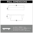 thumbnail image 6 of Franklin Brass P40844k-B1 Simple Chamfered 3" Center To Center Bar Cabinet Pull - Bronze, 6 of 6