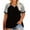 Black, variant on Vergoodr Women Plus Size T-shirts Casual Tank Tops Summer
