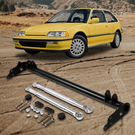 Kojem Front Suspension Tie Traction Bar, Fit for 1988 1989 1990 1991 Civic EF CRX Control Arm, 88 89 90 91 Honda Civic CRX