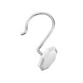 thumbnail image 2 of Utopia Alley HK27SS Rust Proof Zinc Shower Curtain Hooks Rings, Chrome - Set of 12, 2 of 10