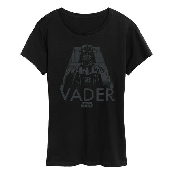 Star Wars - Grey Mono Darth Vader - Women's Short Sleeve Classic Fit Tee