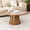 Brown, variant on Fsbecl Mid-Century Modern Semicircle Wood Coffee Table with Storage, Walnut