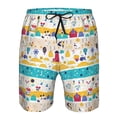 thumbnail image 3 of Salouo Funny Farm Pattern Swim Trunks for Men,Men's Hawaiian Bathing Suit Swimsuits Quick Dry Swimming Board Shorts Beach Shorts with Pockets-Small, 3 of 6