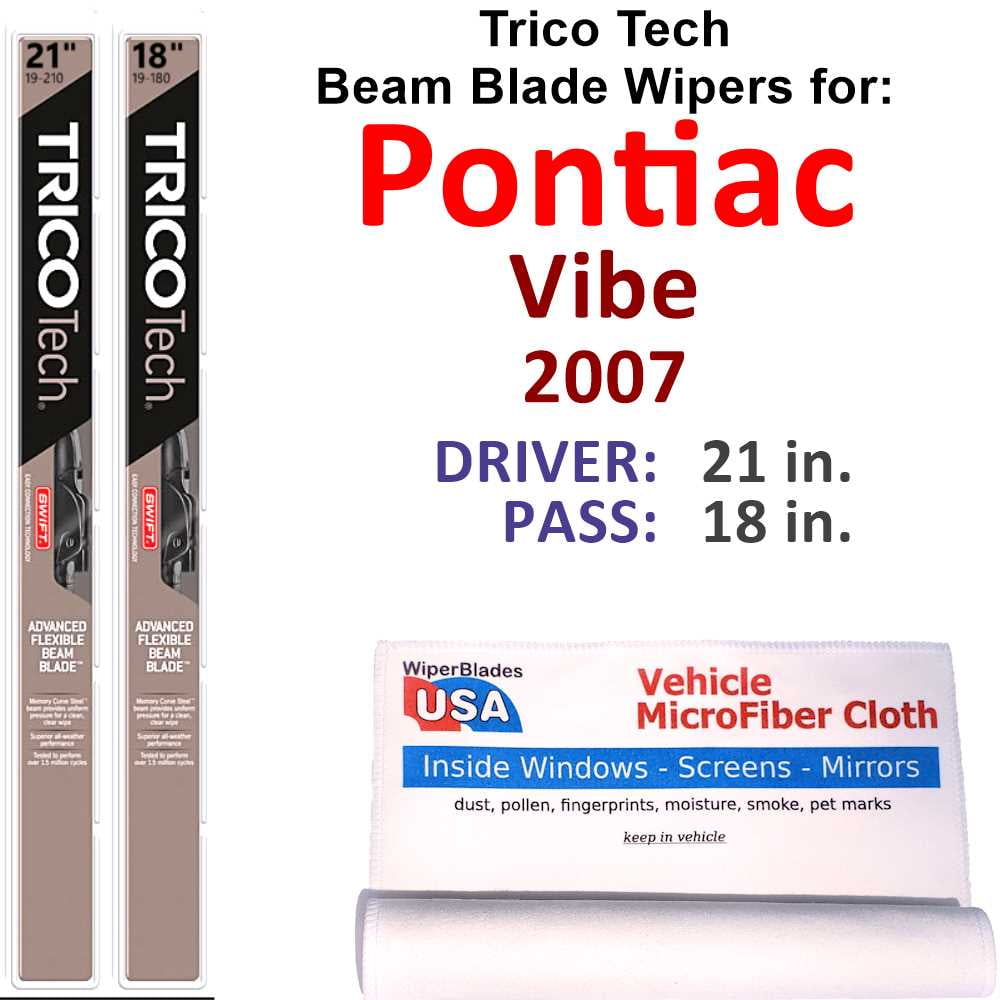 2007 Pontiac Vibe Beam Blade Wipers (Set of 2)