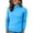 Sky Blue_#11, variant on Nokdvo Womens Sweaters Trendy Knit Mockneck Long Sleeve Solid Color Sweaters Fall Winter Casual Loose Ribbed Pullover Top,Red 2XL