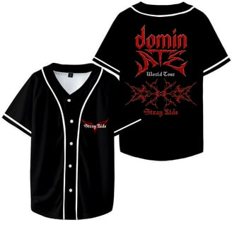 Kpop Stray Kids Dominate World Tour Merch Baseball Jacket Summer
