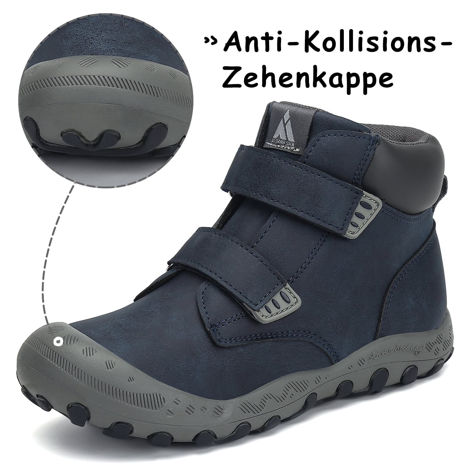 Mishansha Boys Girls Athletic Hiking Shoes Anti Collision Non Slip Outdoor Walking Running Sneakers 
