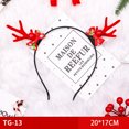 thumbnail image 1 of Diademas navideñas para fiestas, suministros de decoración, regalo de Navidad, fotomatón, árbol de Navidad, muñeco de nieve, astas de reno, sombrero de Papá Noel, 1 of 4