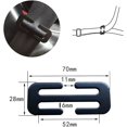 thumbnail image 1 of Black Universal Metal Seat Belt Adjuster for Comfortable Driving and Shoulder Neck Strap Positioning, 1 of 5