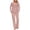 Pink, variant on VERUGU Pajamas for Women Set Long Sleeve Pleated Top Long Pants with Pocket 2 Piece Outfits Loungewear Nightwear Sleepwear