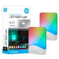 thumbnail image 1 of Lámpara GE 46722-P1 Luz Nocturna LED Cambia Color Paquete de 2, 1 of 8