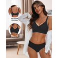 thumbnail image 2 of Sujetador inalámbrico de cobertura total HORIZUN para mujer, negro, talla M, 2 of 7
