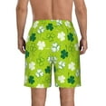 thumbnail image 3 of Kll St Patrick'S Day7 Men'S Casual Summer Beach Shorts Hawaiian Shorts With Pockets-Large, 3 of 9